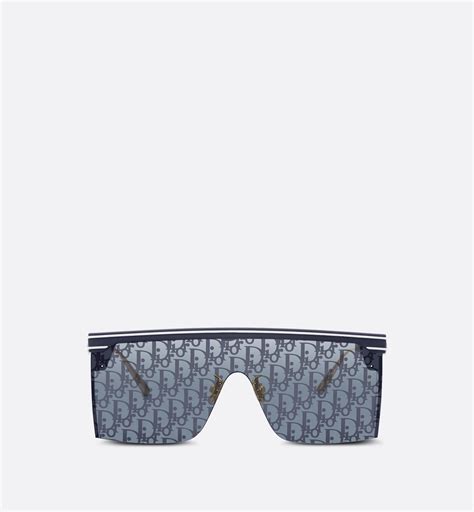 DiorMercure Blue Mirrored Mask Sunglasses 